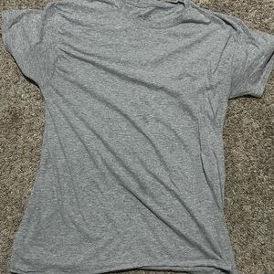 Gray Men's Short Sleeve Crew Neck Cotton Jersey Lightweight T-Shirt